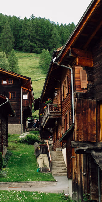 traditionelle Häuser in Bern, Schweiz